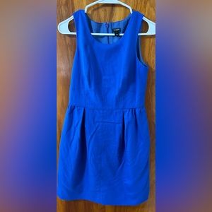 J. Crew blue sleeveless mini dress size 4.